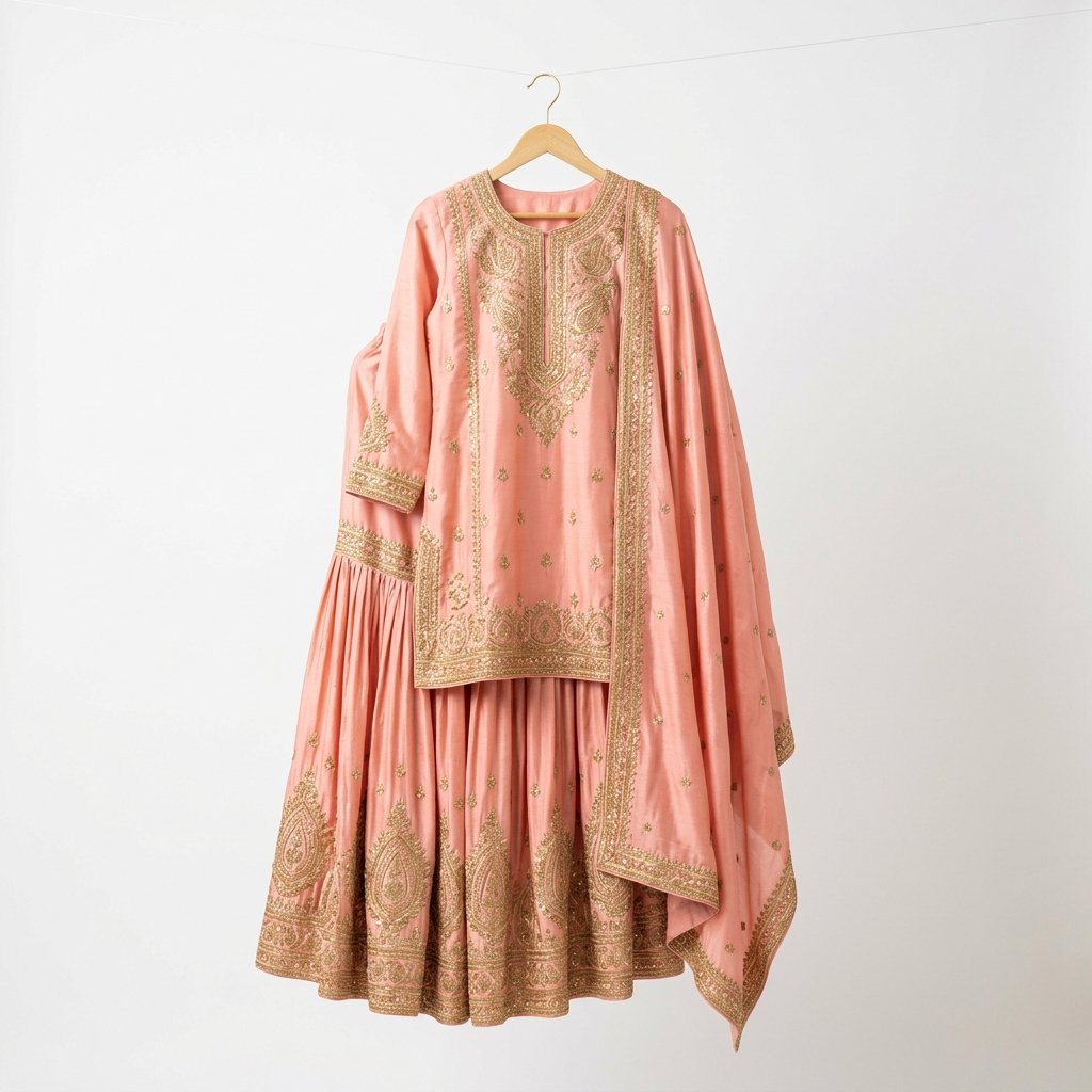 Aisha Silk Sharara Set