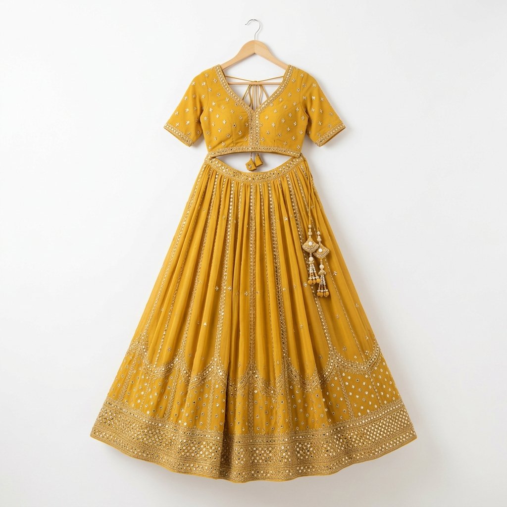 Vasant Utsav Georgette Lehenga