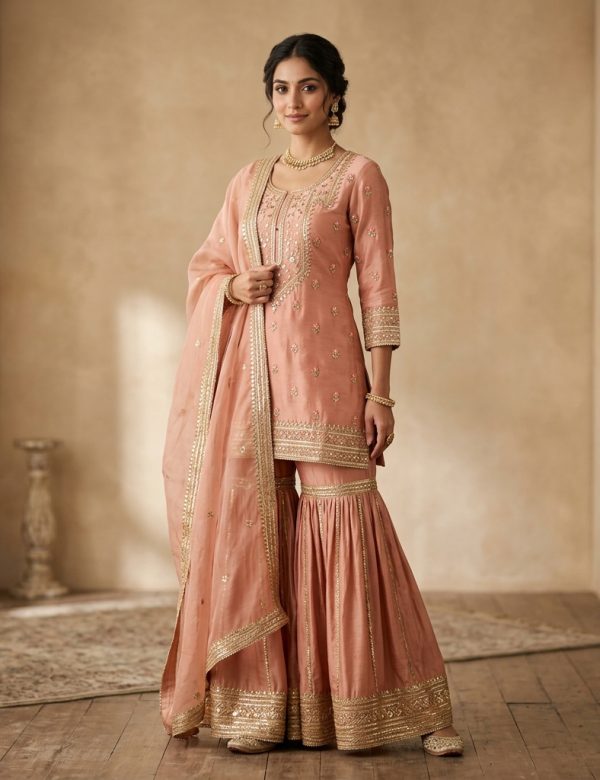 Aisha Silk Sharara Set