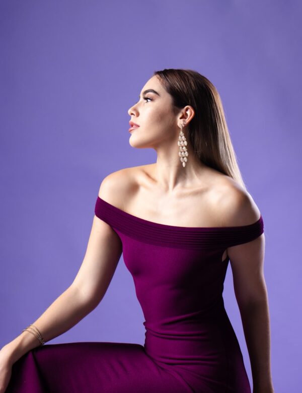 Kaira Satin Slit Gown