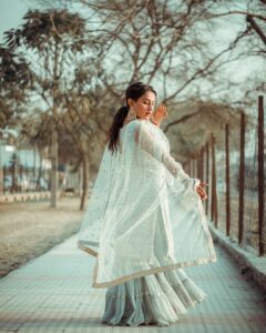 Vasant Utsav Georgette Lehenga
