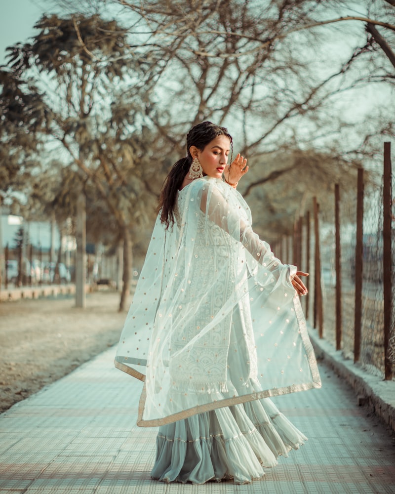 Vasant Utsav Georgette Lehenga — Luxury Editorial Closeup